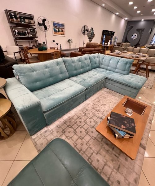 Sofa de Canto Azul